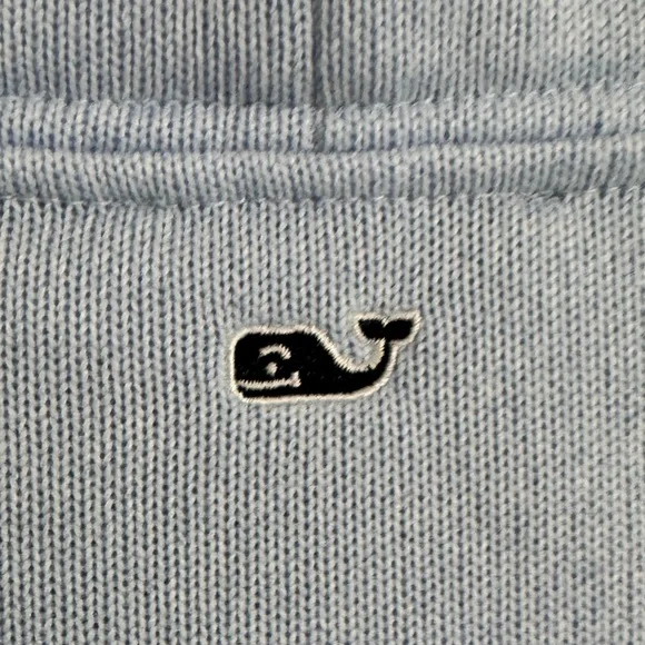 Vineyard Vines Pullover Women’s Size S Light Blue Oversized Funnel Neck - Picture 3 of 6